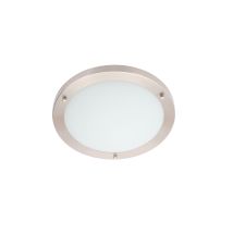 Forum Lighting - Forum Spa Delphi Satin Nickel 310mm Large Led Flush Ceiling Light - Spa-34047-snic