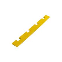 Artplast – 10 x Deslizador hembra para pavimento con tapón amarillo – 5 cm de ancho, 48,3 cm de longitud