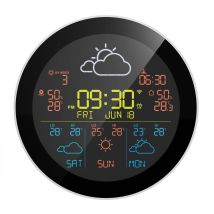Tesla Ms360 Wetterstation Schwarz Mit Wasserdichtem Sensor