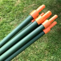 Gardenskill - Lock & Roll Extendable Garden Plant Stakes - 1.2m X 16mm Ø (pack Of 10)