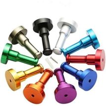 Set Mit 10 Farbenfrohen Aluminium-garderobenhaken, Wandhaken Für Badezimmertüren, Für Kleidung, Handtücher, Kleider, Hüte Und Accessoires