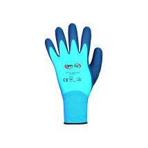 Aqua Guard Handschuhe Größe 10 – EN 388 zertifiziert – 100% Polyamid – Latexbeschichtung – Lebensmittelbereich – Montagearbeiten – Lager und Logistik