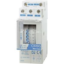 Orbis - Zeitschalttechnik Ob330132 Temporizzatore Per Guida Din Inca Duo D 230 V/ac