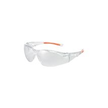 Occhiali protettivi antiappannante Univet – MBMM40394 – Lente chiara, montatura arancione, design sportivo – Norme EPI