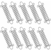 Lablanc - Tent Spring Rope Buckle, 10 Pieces Tension Spring Stainless Steel Spring Tensioner, For Camping Tent, Shade Sail