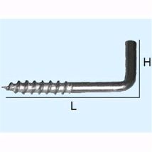 Rampini A Vite Ferro Lucido 20x50 - Filo 3,92 - L 35 Mm. - H 18 Mm Cf. 200 Pz