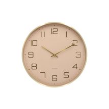 Wanduhr ELEGANCE GLOW – minimalistisches Design, Ø 40 cm – Aluminium – hohe Materialqualität – klare Ziffern – einfache Handhabung