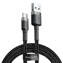Cable Usb Flexible Duradero Cable Usb-c Qc3.0 3a 1m Negro Gris