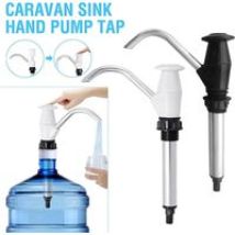 Caravane Évier Eau Pompe À Main Double Action Camping Remorque Camping-car Remplacement (noir Et Blanc)