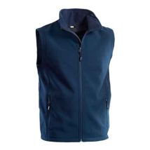 Gilet Multitasche Softshell Blu Tg. M (48-50)