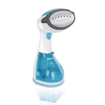 Mpm Mzp-01 Plancha A Vapor Suela De Acero Inoxidable 1200 W Azul, Acero Satinado, Transparente, Blanco