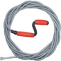 Professioneller Rohrreiniger, 5 M X 9 Mm Spirale Toilettenreiniger Mit Kurbel, Rohrreinigungssonde Für Toiletten, Waschbecken Und Rohrleitungen