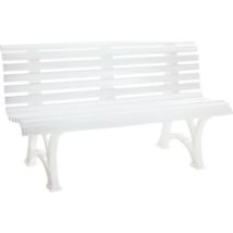 Blome – Panchina per parco in plastica – 1500mm lunghezza, 800mm altezza – Resistente ai raggi UV, facile da pulire
