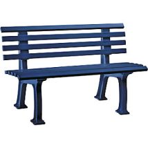 Banco Para Parques De Plástico Con 9 Listones Anchura 1200 Mm