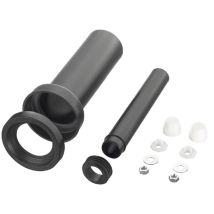Otto Haas Pe-wand-wc-anschlussgarnitur 300 Mm, 90/110, Weisse Deckkappen 3601