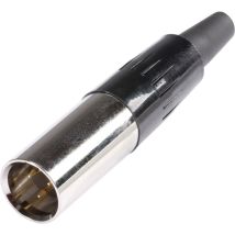 Hicon - Hi-xmcm3 Miniatur-xlr-steckverbinder Stecker, Gerade Polzahl: 3 Silber 1 St.