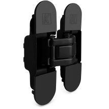 Bisagra Oculta Atomikak8000 Negro Mate - 180° Y Carga 60kg (2bis), Ajuste 3d Para Puertas Enrasadas
