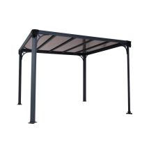 Canopia Aluminium Pavillon Milano 3000 Anthrazit 308x308x225 Cm - Palram