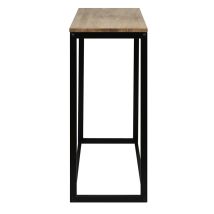 Recibidor Icub 70x35x80cm Negro En Madera Maciza De Pino Acabado Vintage Estilo Industrial Box Furniture