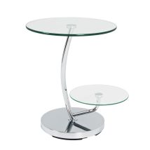 Haku Möbel Tavolino Da Caffè, Metallo, Cromo, Ø 52 X H 55 Cm