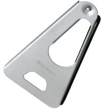 Westmark Schraubdeckelöffner 6 in 1 – Vielzwecköffner für Flaschen, Gläser, Dosen – Metall – Silber – 17 cm