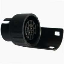 Steckdosenadapter 7-13 Poln – Universelle Anpassung – Robuste männliche Steckdose – Vielseitige weibliche Steckdose – Einfache Installation