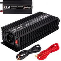 Volt Polska - Inversor Tension 12vdc Salida 230vac 1000w Onda Pura Sinus-2000-12v