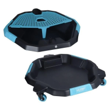 Us Pro Oil Drainer Oil Pan 8l Water Fluid Tank Container 2 In 1 On Wheels 6249