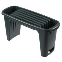 Gartenhocker 2-in-1 Nature - Nature - Grün - Hdpe - Knieschoner