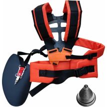 Ousudela - Tigrezy -double Padded Strap For Brush Cutter Mower Durable Nylon Belt Adjustable For Garden Brushcutter