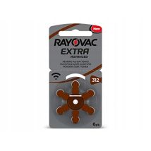 Batteria Rayovac 312 Senza Mercurio 1,45 Volt 6 Pezzi