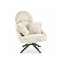 Sillón Houston 1962, Crema, 100x78x82cm, Tapiz, Patas: Metal, 0
