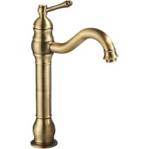 Robinets D'Eau Chaude Et Froide, Robinets Anti-éclaboussures Rétro Pour Lavabos, Entièrement En Cuivre, Convenant Aux Toilettes, Salles De Bains Et 