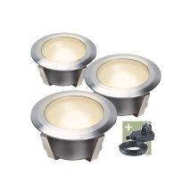 Ludeco - Olan 40 - Einbauleuchte - 3er-set - 12 V - 16 Lm - 0.25 W - Warmweiß
