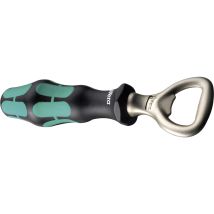 Wera Flaschenöffner – Ergonomischer Kraftform-Griff – Mattverchromte Klinge – 14,7 x 4,2 x 3,2 cm – 80 Gramm