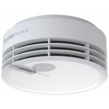 Rauchmelder HEKATRON Genius Plus X – prozessorgesteuert – 85 dB – IP40 – 10 Jahre Lebensdauer – weiß
