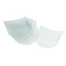 Vorsatzscheiben für Schweißerhelm OPTREL P550 – 5er Set – 20mm Höhe – 140mm Breite – 150mm Länge – 120g Gewicht – PSA-Kategorie III