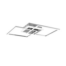 Reality Leuchten - Venida Chrome Square Led Plafón 25w 4000k Dimmer Trio Lighting