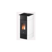 Cadel Stufa A Pellet Ventilata Cristal 9 Grigio Rosso Bianco