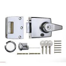Era - 193-37-1 60mm Nightlatch Ad Alta Sicurezza Con Corpo Cromato Lucido