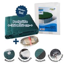 Planet Pool - Abdeckplane Für 350cm Rund Pools Und Schwimmbecken - 94 G/m² Winterschutz Und Ganzjahresabdeckung