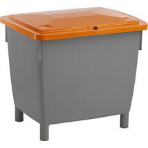 Contenitore rettangolare con coperchio incernierato – 210 litri – Resistente ai raggi UV, polietilene HDPE – Craemer