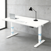 Bureau Réglable En Hauteur Huanuo, Capacité De Charge De 120 Kg, Plateau De 180 X 80 Cm, Bureau Électrique, Hauteur Réglable De 60 À 125 Cm, Piètement