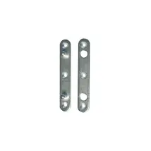 Afbat 896100 Set Of 2 Hinge Reinforcements - Anti-unhinging White Zinc-plated Plate