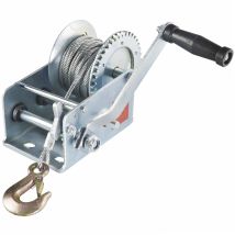 Ribitech – Polipasto de manivela 1100 kg – 10 m de cable de acero – Diámetro de cable 5 mm