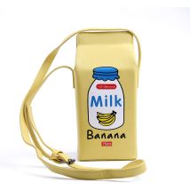 Sac À Bandoulière En Cuir Pu Lait Box (banane)