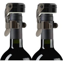 2pcs Bouchon Champagne Et Bouchon Bouteille,bouchon À Champagne En Acier Inoxydable,bouchons Réutilisables Avec Joint En Silicone Anti-fuite,bottle 