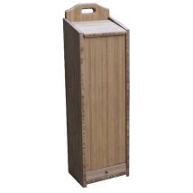 Panera de bambú con cajón – 190610 – Altura 80 cm – Marrón – Roger Orfèvre