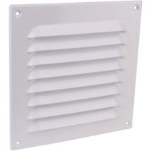 [neuwertig] B-ware Wallair Abdeckgitter N31811 Lüftergitter Aluminium Fliegengitter Weiß 25 X 25 Cm