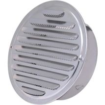 Echoo - Sphere Stainless Steel Air Vent Grille Thicken Wall Mount Range Hood Exhaust Covers Bathroom Kitchen Vents Fan And Aerators (100mm)